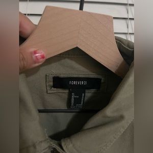 Olive green ripped jacket